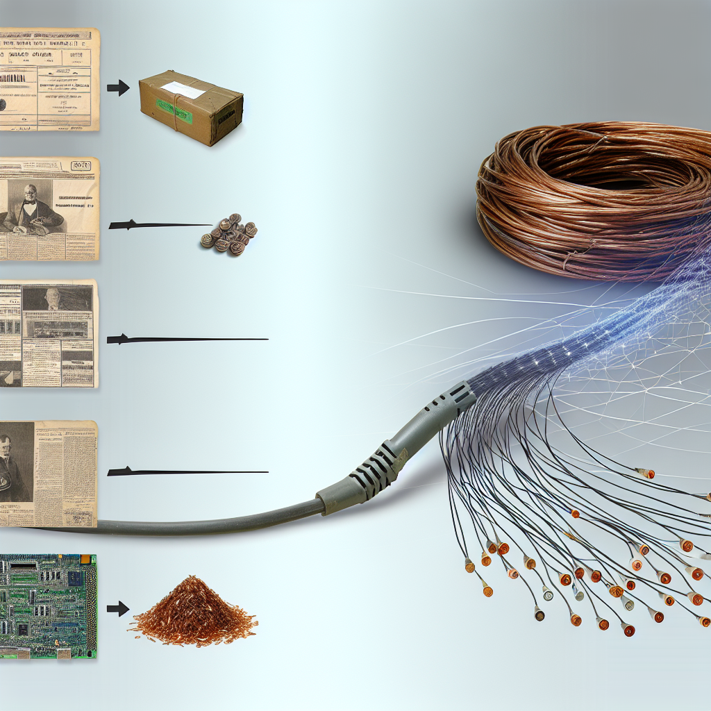 A visual representation of network cables transiti